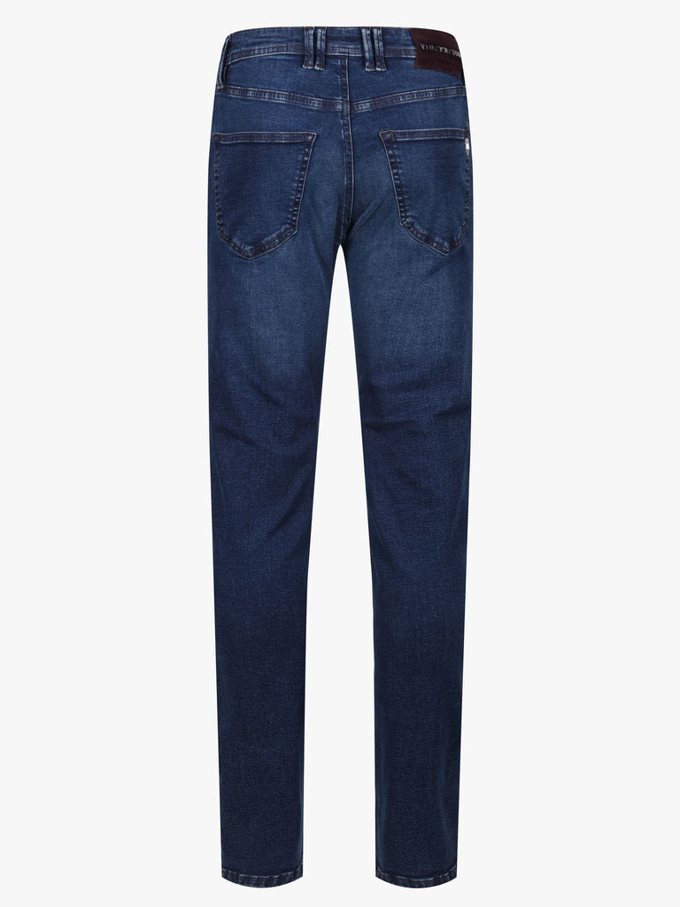 Luxury Edition Tailored Fit Jeans - Dark Blue/Grape Patch - Vincentius