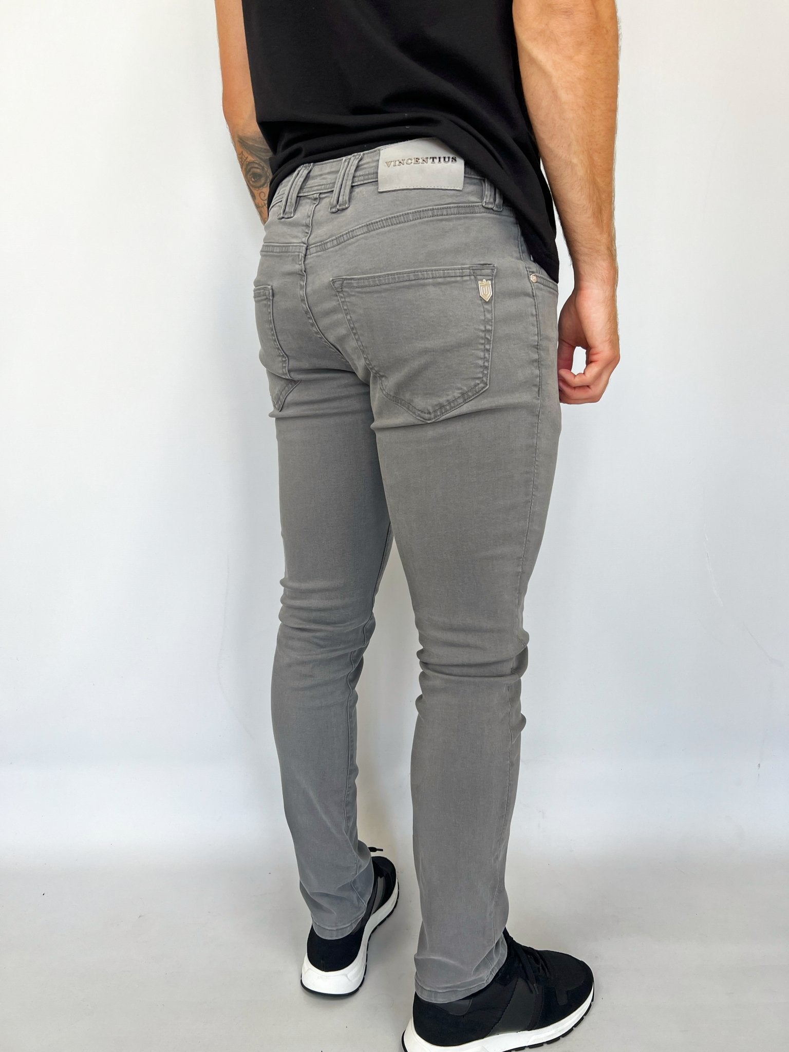 Luxury Edition Tailored Fit Jeans - Light Grey/Grey Patch - Vincentius