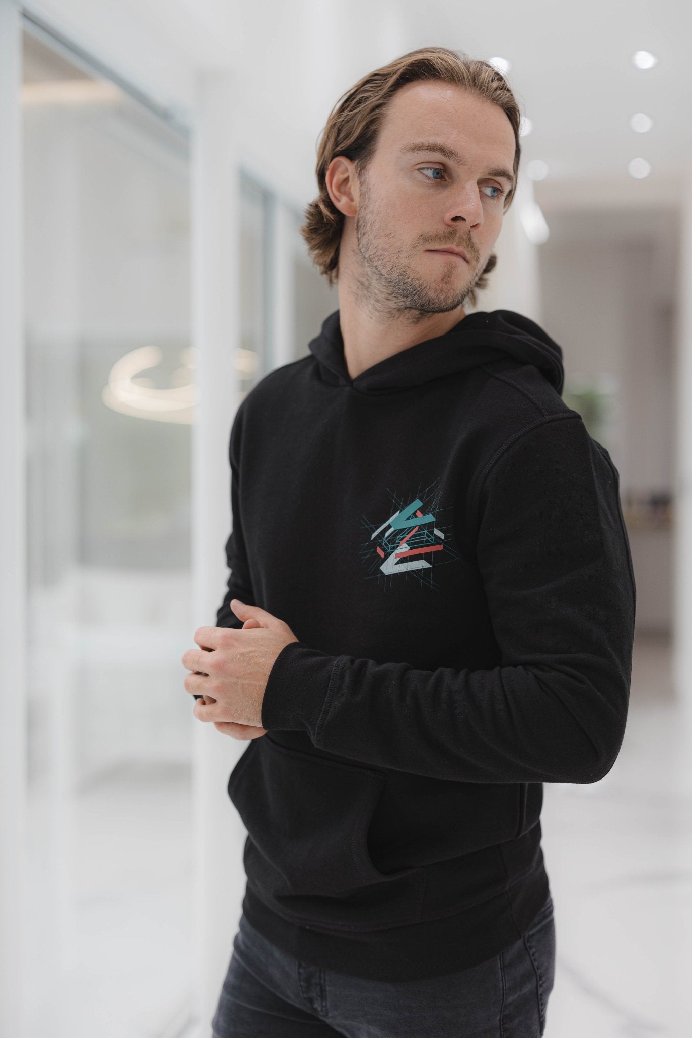 Luxury Shatter Hoodie - Black - Vincentius