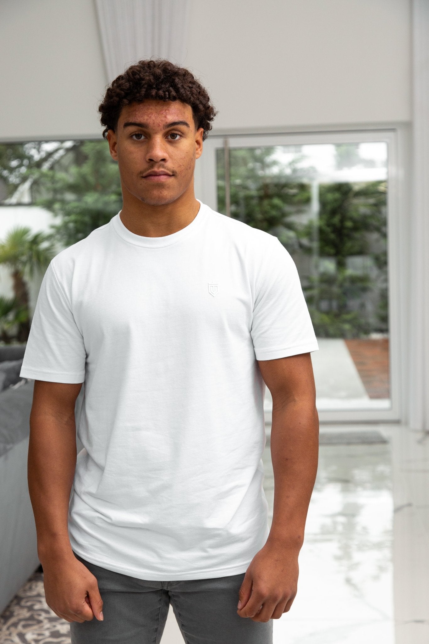 Luxury White Shield T-Shirt - Vincentius