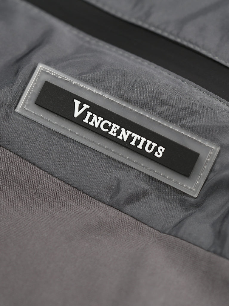 Men’s Graphite Half Nylon Panel Jacket - Vincentius