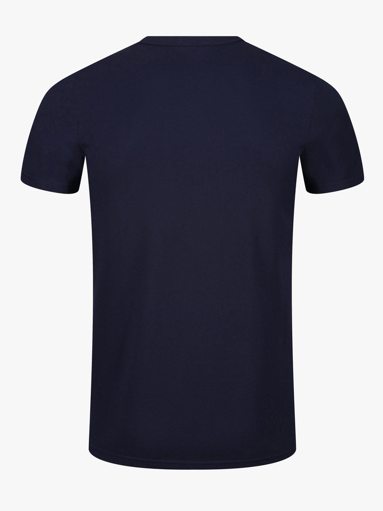 Mercerised Pique Pocket T-Shirt - Navy - Vincentius