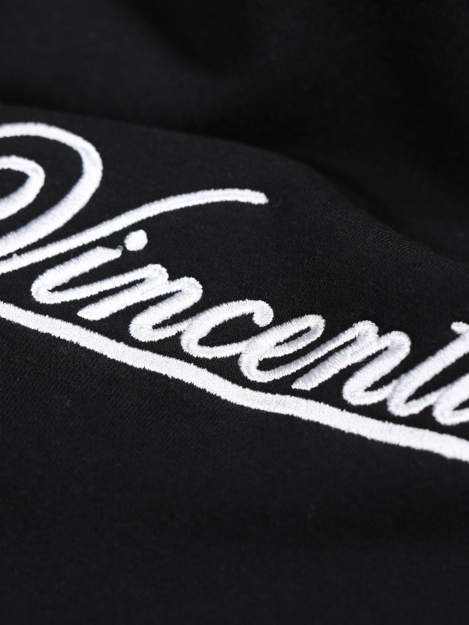 Script Luxe Hoodie - Black - Vincentius