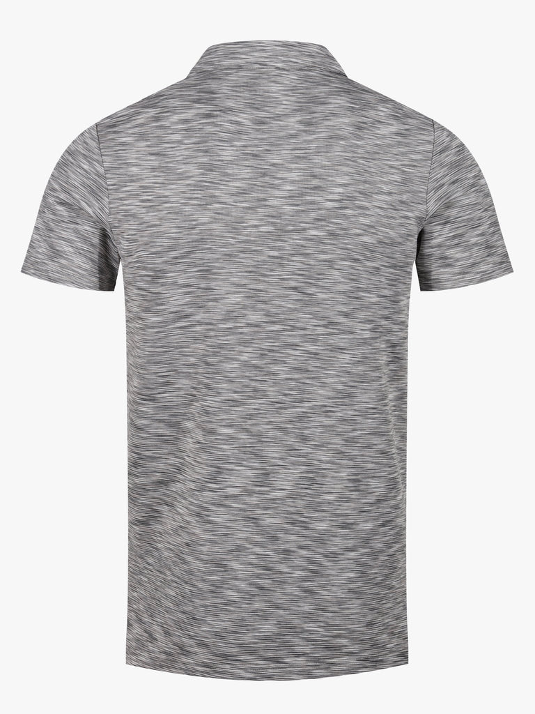 Space Dye Polo T Shirt Grey - Vincentius