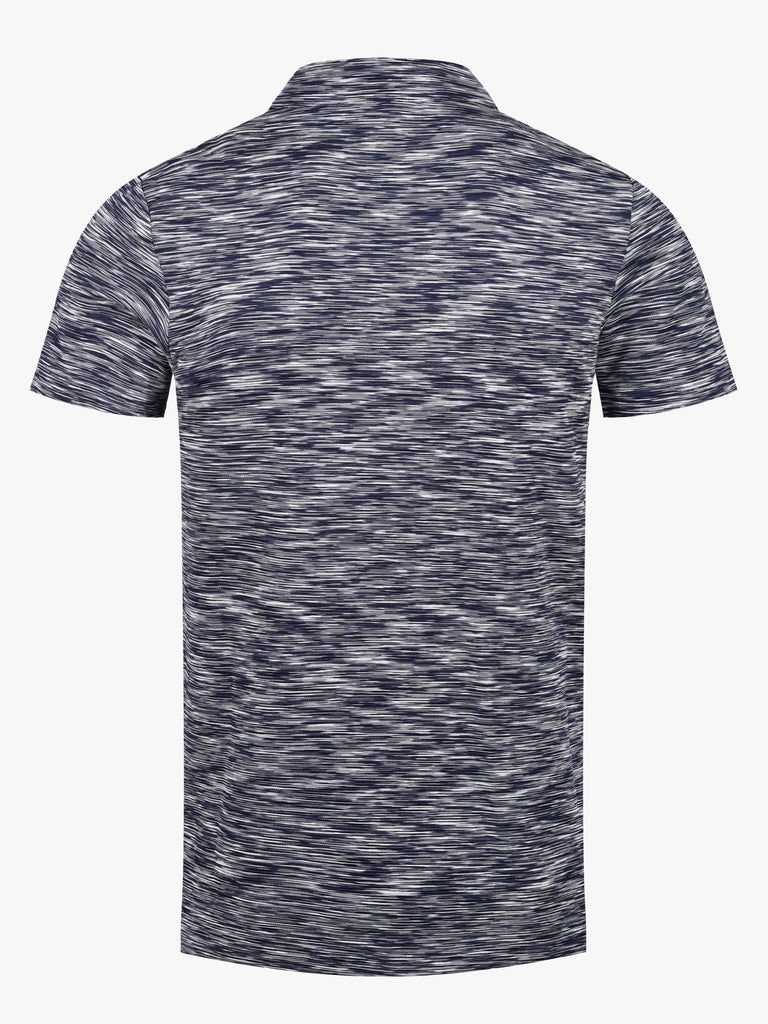 Space Dye Polo T Shirt Navy - Vincentius